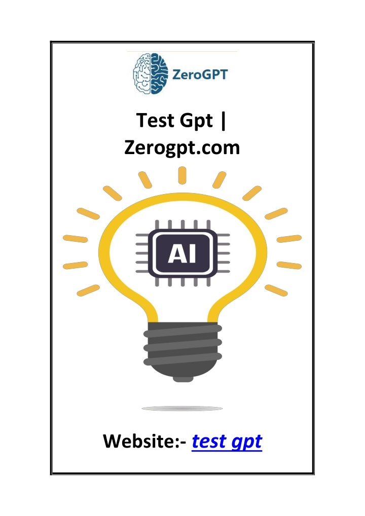 test gpt zerogpt com