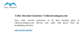 cubic zirconia gemstone cubiczirconiagem com