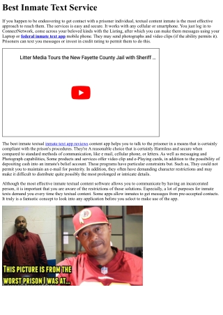 best inmate text service