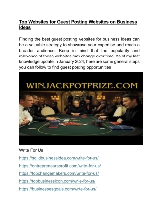 top websites for guest posting websites