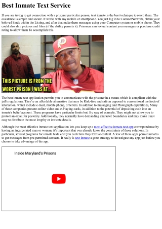 best inmate text service