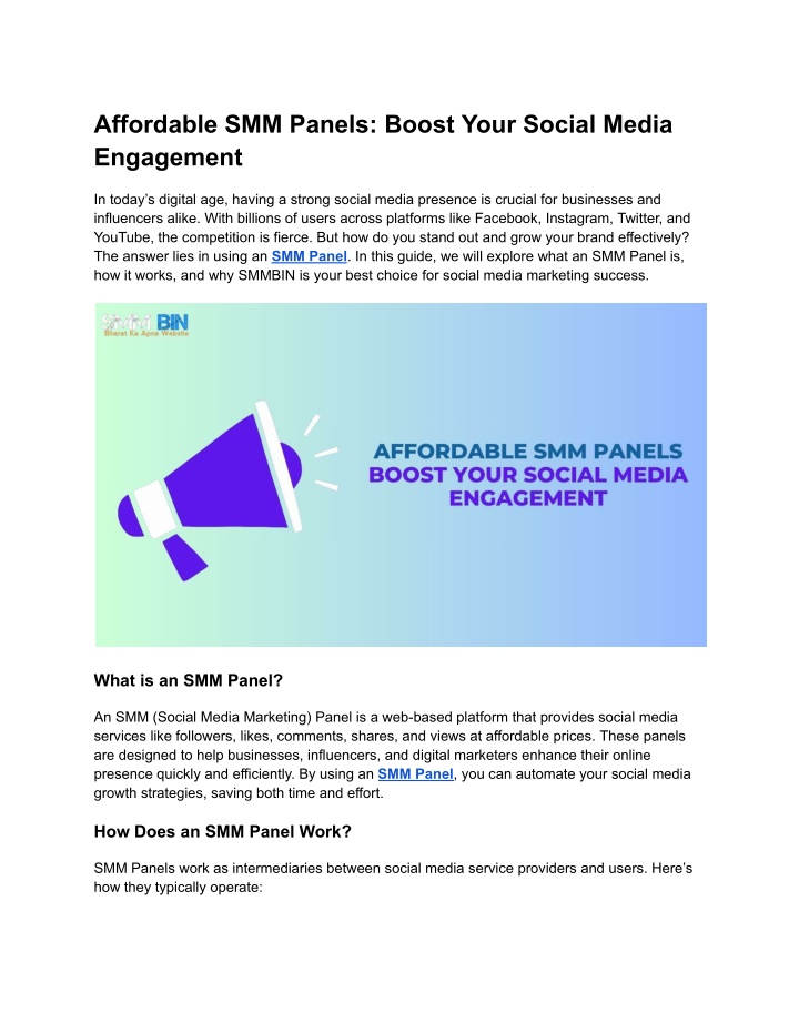 affordable smm panels boost your social media