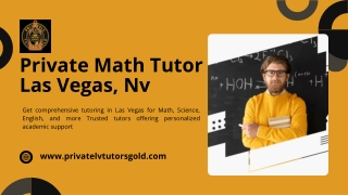 Private Math Tutor Las Vegas | Las Vegas, Nv