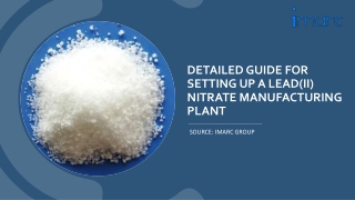 Report on a Lead(II) Nitrate Manufacturing Plant PDF