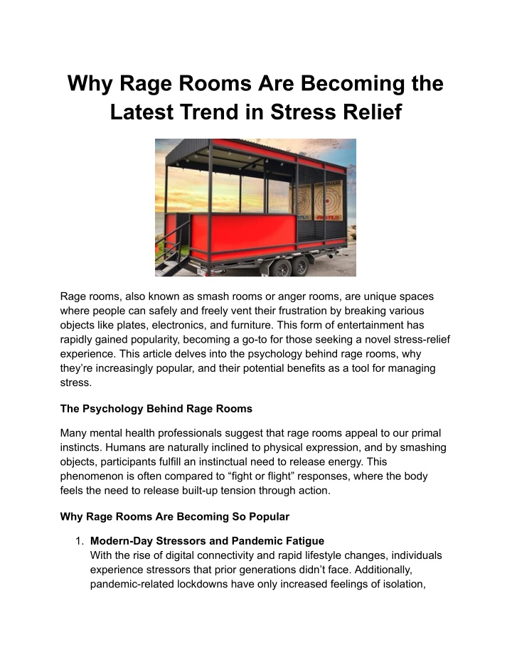 why rage rooms are becoming the latest trend