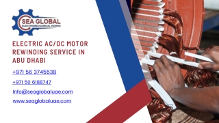 Electric ACDC Motor Rewinding in Abu Dhabi