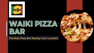 Enjoy Pizza & Drinks at Waiki Pizza Bar in Paracas