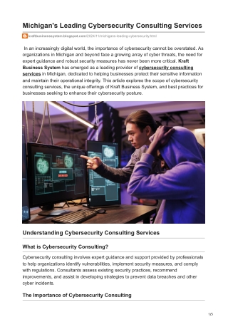michigan s leading cybersecurity consulting