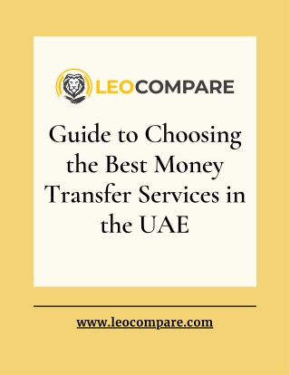 guide to choosing the best money transfer
