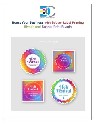 Boost Your Business with Sticker Label Printing Riyadh and Banner Print Riyadh