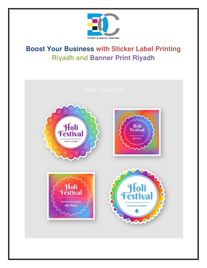 boost your business with sticker label printing