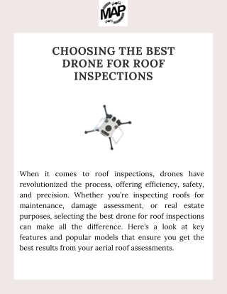 Efficient Roof Inspections with Advanced Drone Technology