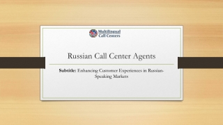 Russian Call Center Agents