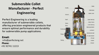 Submersible Collet Manufacturer - Perfect Engineering