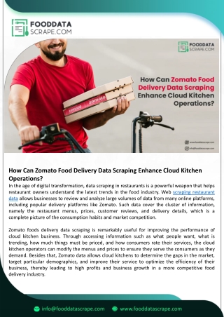 how can zomato food delivery data scraping