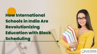 how international schools in india