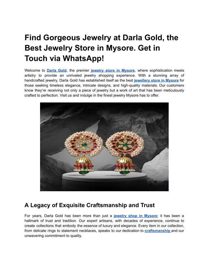 find gorgeous jewelry at darla gold the best