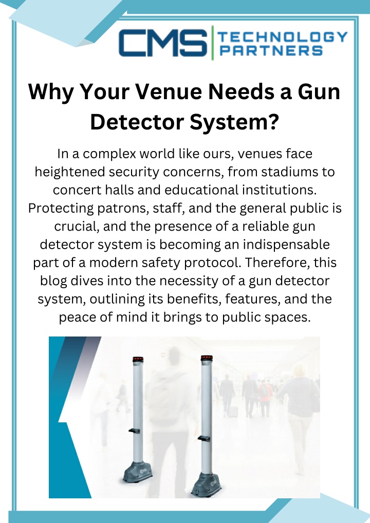 why your venue needs a gun detector system