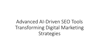 advanced ai driven seo tools transforming digital marketing strategies