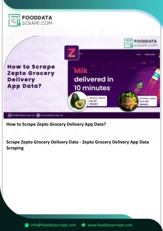 how to scrape zepto grocery delivery app data