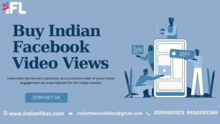 Buy Indian Faebook video views - IndianLikes