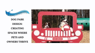 Engaging Dog Parks Built for Communities by All Aquatics