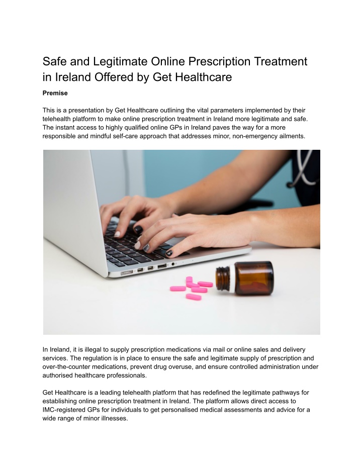 safe and legitimate online prescription treatment