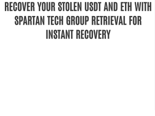 recover your stolen usdt and eth with spartan