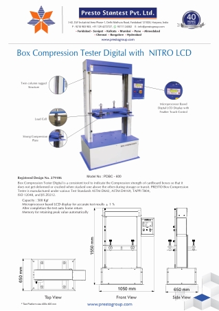 Box Compression tester