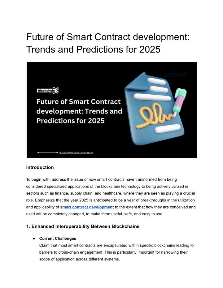 future of smart contract development trends