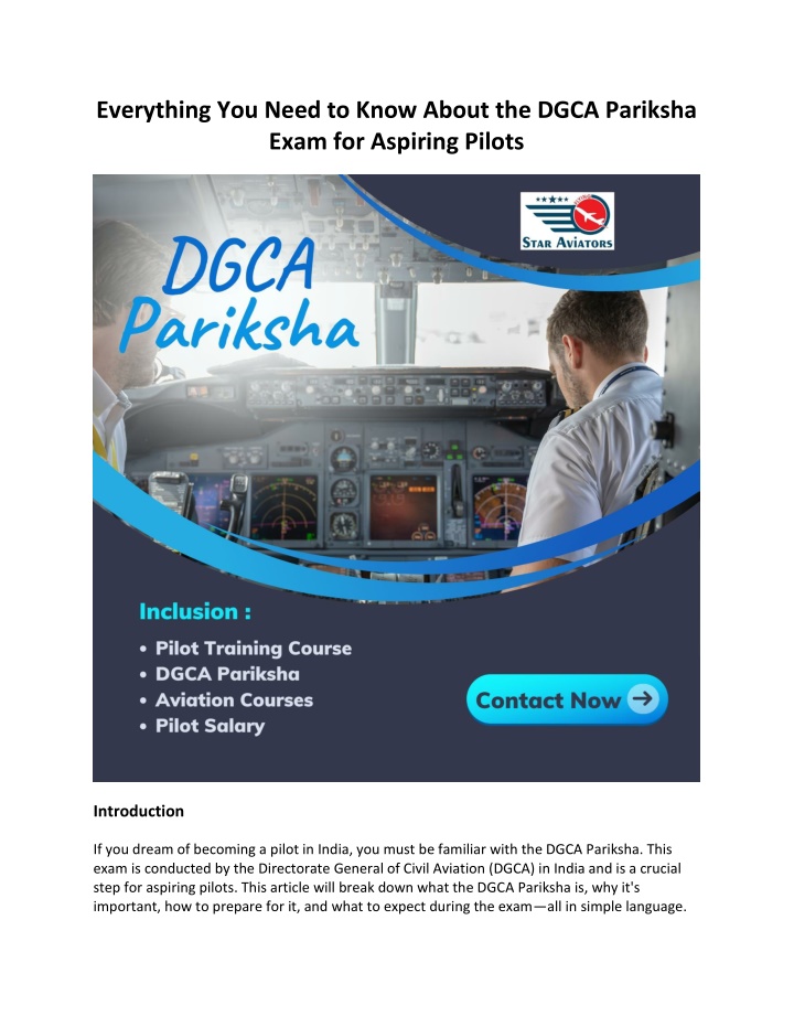 everything you need to know about the dgca