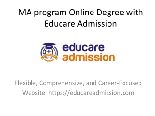 ma program online degree with educare admission