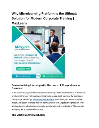 why microlearning platform is the ultimate