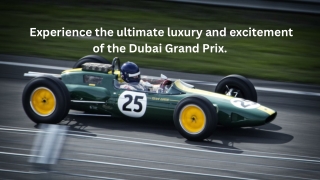 The Ultimate Grand Prix Luxury Experience