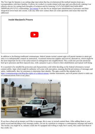 the text app for inmates is an cutting edge