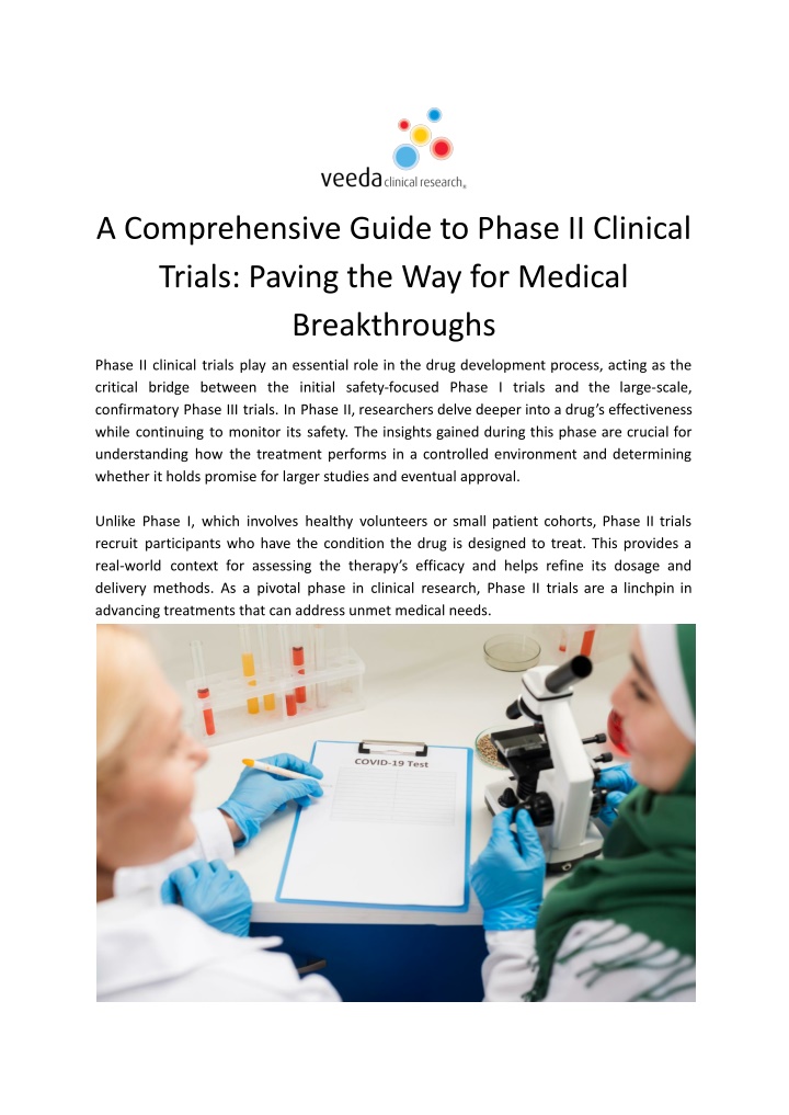 a comprehensive guide to phase ii clinical trials