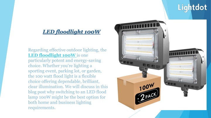 led floodlight 100w