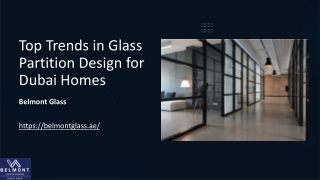 Top Trends in Glass Partition Design for Dubai Homes