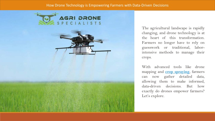 how drone technology is empowering farmers with