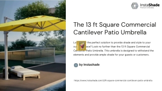13 ft Patio Umbrella - Perfect Shade Anywhere!