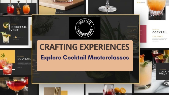 explore cocktail masterclasses