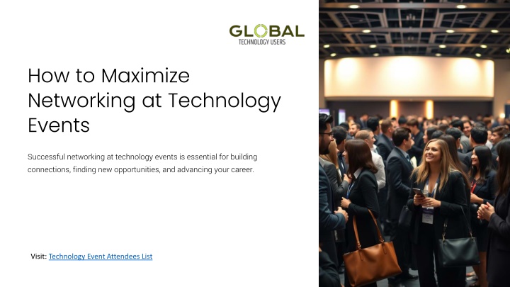 how to maximize networking at technology events