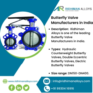 Butterfly Valves | Hydraulic Counterweight Butterfly Valves