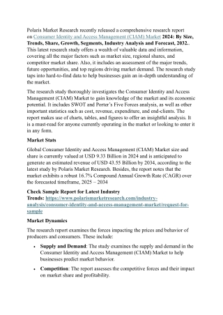 Consumer Identity and Access Management (CIAM) Market 2024-2034