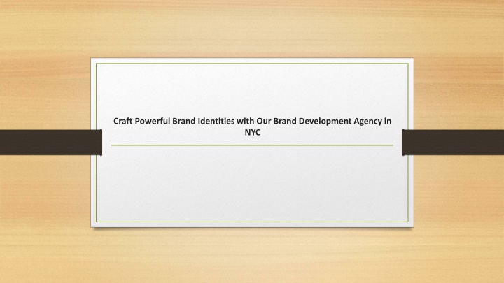 craft powerful brand identities with our brand development agency in nyc