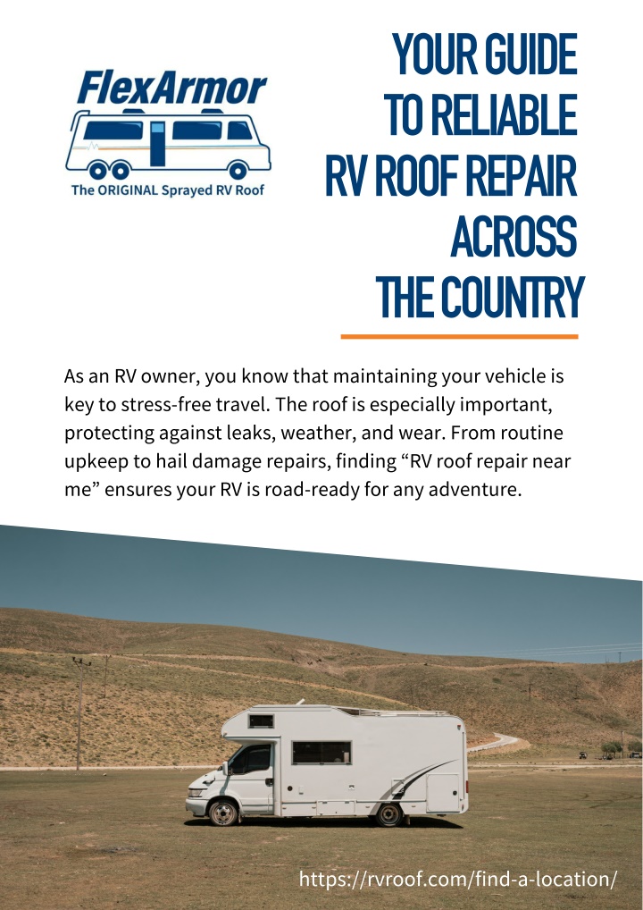 your guide to reliable rv roof repair across