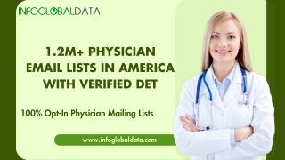 1 2m physician email lists in america with