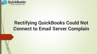 rectifying quickbooks could not connect to email server complain
