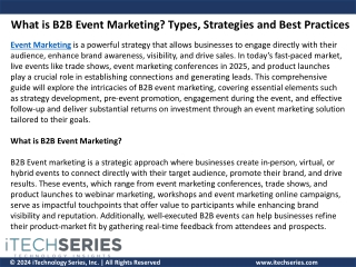 What is B2B Event Marketing Types, Strategies and Best Practices