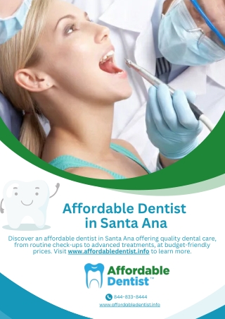 Affordable Dentist in Santa Ana